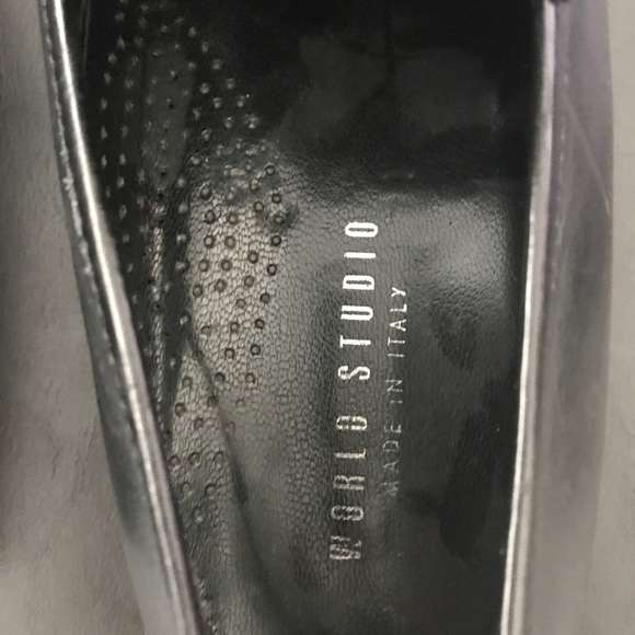 Men's Black World Studio Italian Shoe - Size: 10.5 - Picture 2 of 5